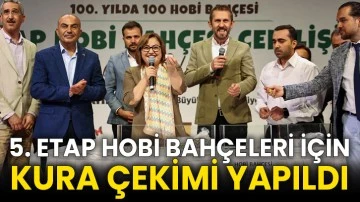 5. Etap Hobi Bahçeleri İçin Kura Çekimi Yapıldı