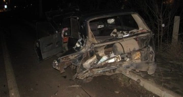 5 kişinin yaralandığı kaza kamerada