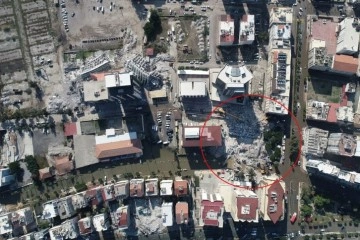 6 kişinin canlı çıkarıldığı Arzu Apartmanı'nın dron görüntüsü