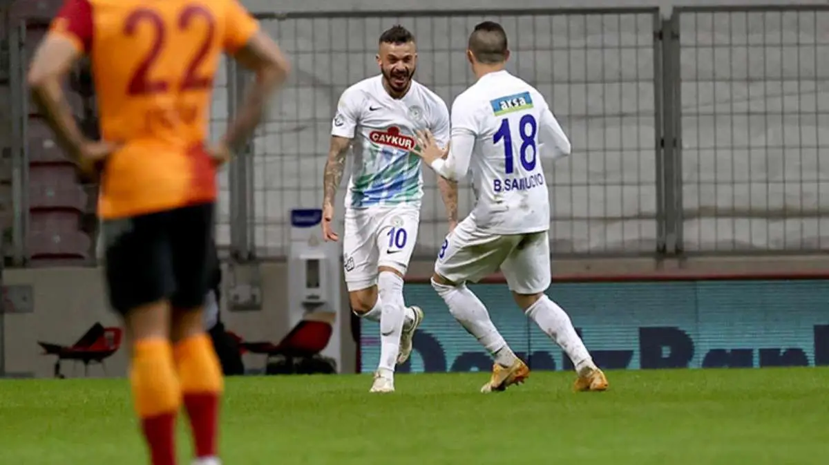 7 golün atıldığı maçta Galatasaray, sahasında Çaykur Rizespor'a 4-3 mağlup oldu