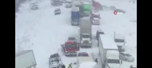 ABD'de 100 ara&ccedil;lık zincirleme kaza