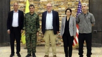 ABD Dışişleri Bakanlığı'ndan üst düzey heyet, teröristbaşı Mazlum Kobani'yle görüştü