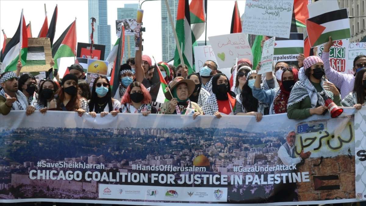 ABD'de Filistin'e destek gösterileri için sokağa çıkan Amerikalılar Biden yönetimine öfkel