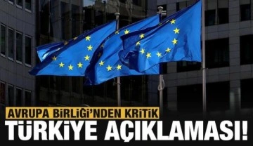 AB'den kritik Türkiye açıklaması!