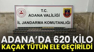 Adana’da 620 kilo kaçak tütün ele geçirildi