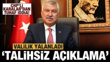 Adana Valiliğinden CHP'li Karalar'a yalanlama: Hayali gündemle kamuoyunu meşgul ediyor