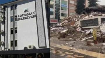 Adıyaman Belediye Başkanlığı binası depremde yıkıldı