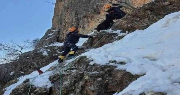 AFAD ekipleri 8 gündür dağda mahsur kalan 7 keçiyi tekne ile kurtardı