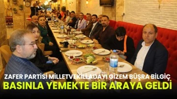 Zafer Partisi Gaziantep Milletvekili adayı Gizem Büşra Bilgiç Basınla Yemekte Bir Araya Geldi