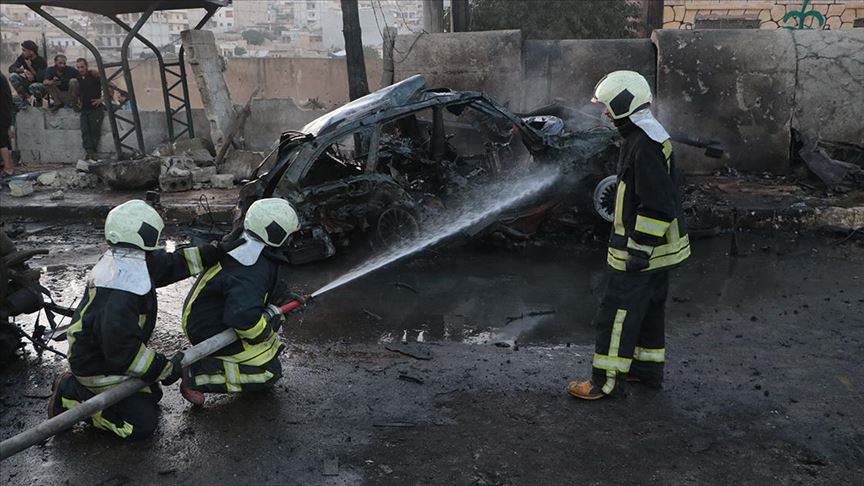 Afrin’de bombalı terör saldırısı: Bir sivil hayatını kaybetti, 13 sivil yaralandı