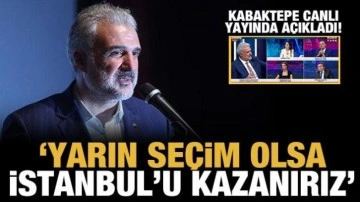 AK Parti İstanbul İl Başkanı Kabaktepe: Yarın seçim olsa İstanbul'u kazanırız