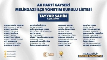 AK Parti Melikgazi’de yönetim belirlendi