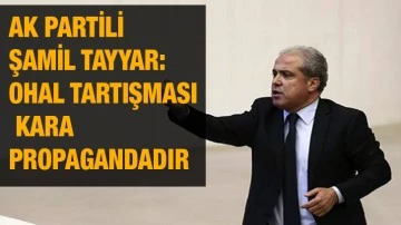 AK Partili Şamil Tayyar: OHAL tartışması kara propagandadır