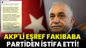 AKP'li Fakıbaba partiden istifa etti! &quot;Siyasi ve ahlaki anlayışıma uygun olmayan kişilerle beraber olmayacağım için mutluyum&quot;
