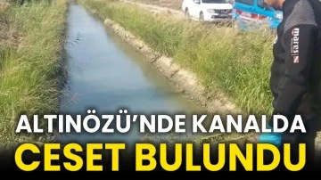 Altınözü’nde Kanalda Ceset Bulundu