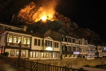 Amasya'da tarihi Kızlar Sarayı'nda yangın