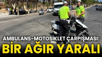 Ambulans-Motosiklet Çarpışması: Bir Ağır Yaralı