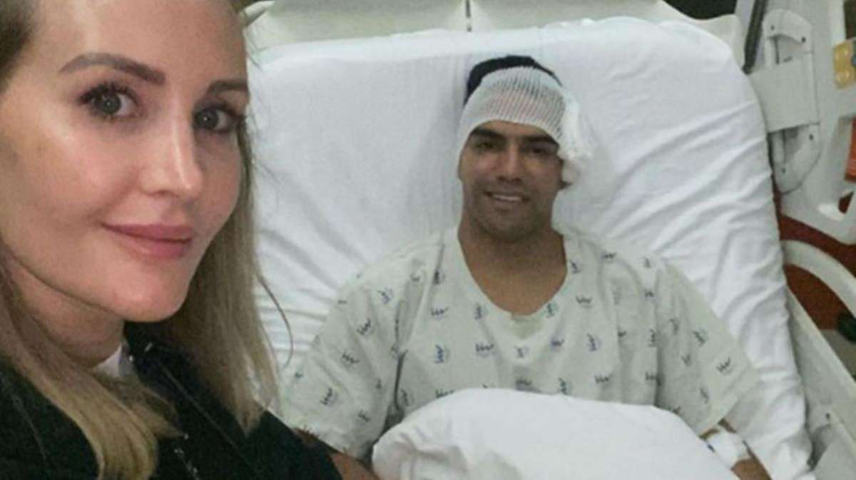 Ameliyat masasına yatan Radamel Falcao, son halini takipçileriyle paylaştı