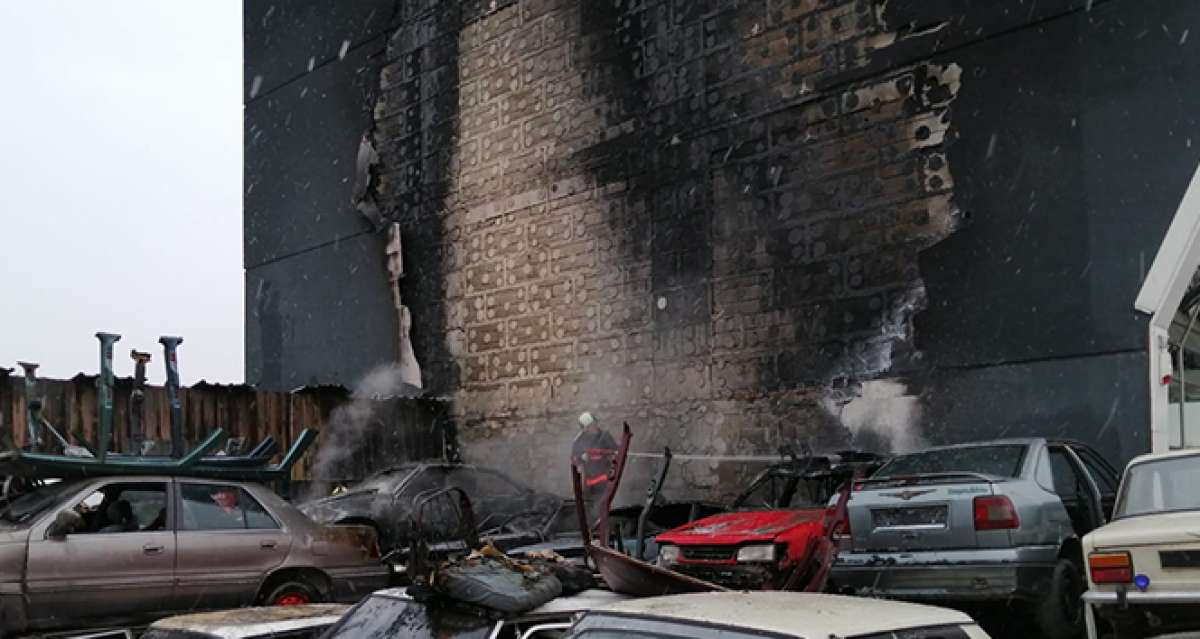 Ankara'da hurdalık alanda yangın