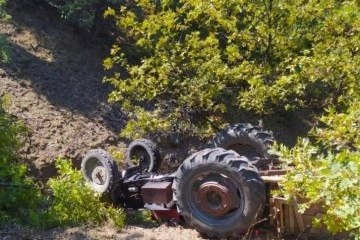 Ankara’da kontrolden çıkan traktör devrildi: 1 ölü