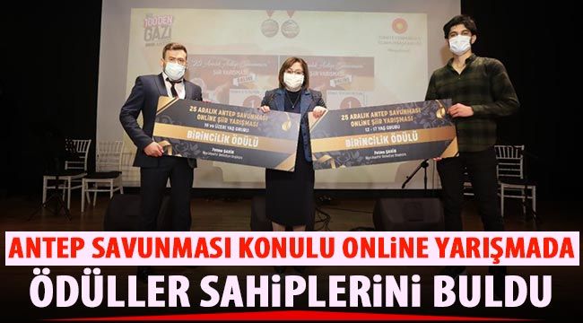 Antep Savunması konulu online yarışmada ödüller sahiplerini buldu 