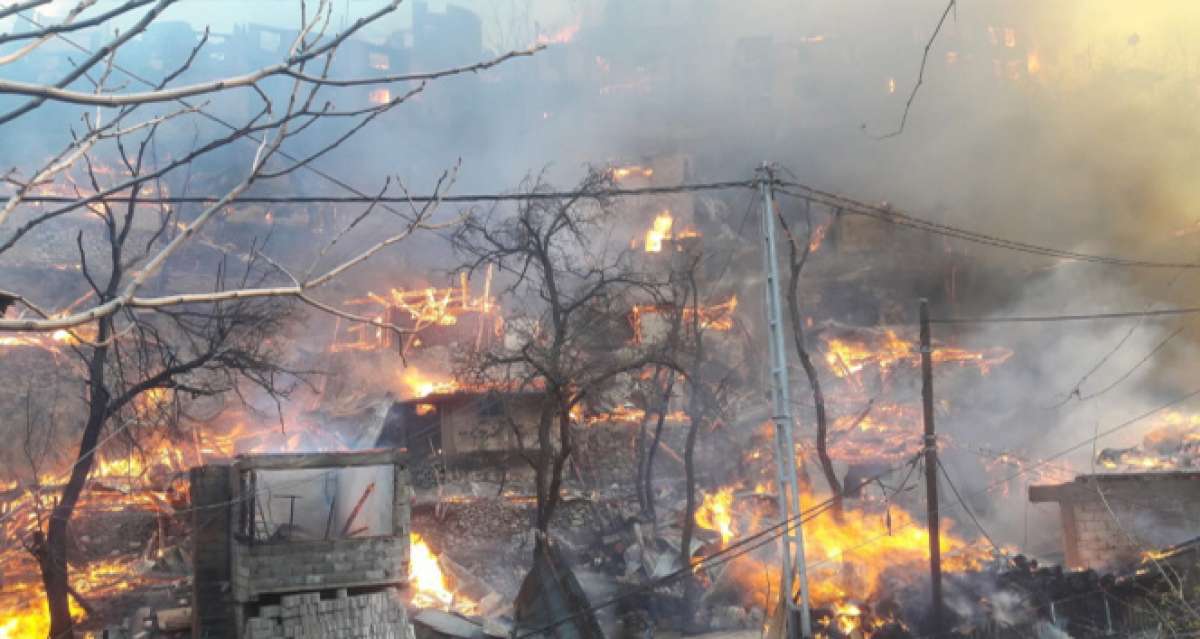 Artvin'in Yusufeli ilçesi Dereiçi köyündeki yangın kontrol altına alındı