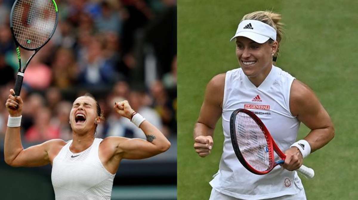 Aryna Sabalenka ve Angelique Kerber, Wimbledonda yarı finalde