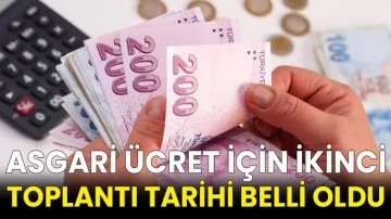 Asgari ücret için ikinci toplantı tarihi belli oldu