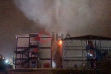 Ataşehir'de inşaat şantiyesinde korkutan yangın: 1 ölü