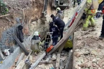 Avcılar'da bir inşaat temelinde göçük! 2 işçi göçük altında kaldı