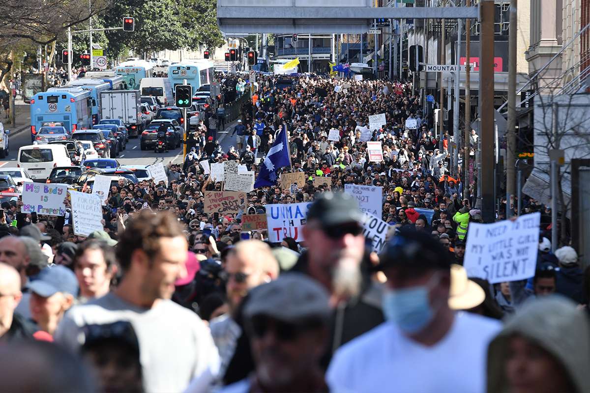 Avustralya'da karantina önlemleri protestoların fitilini ateşledi