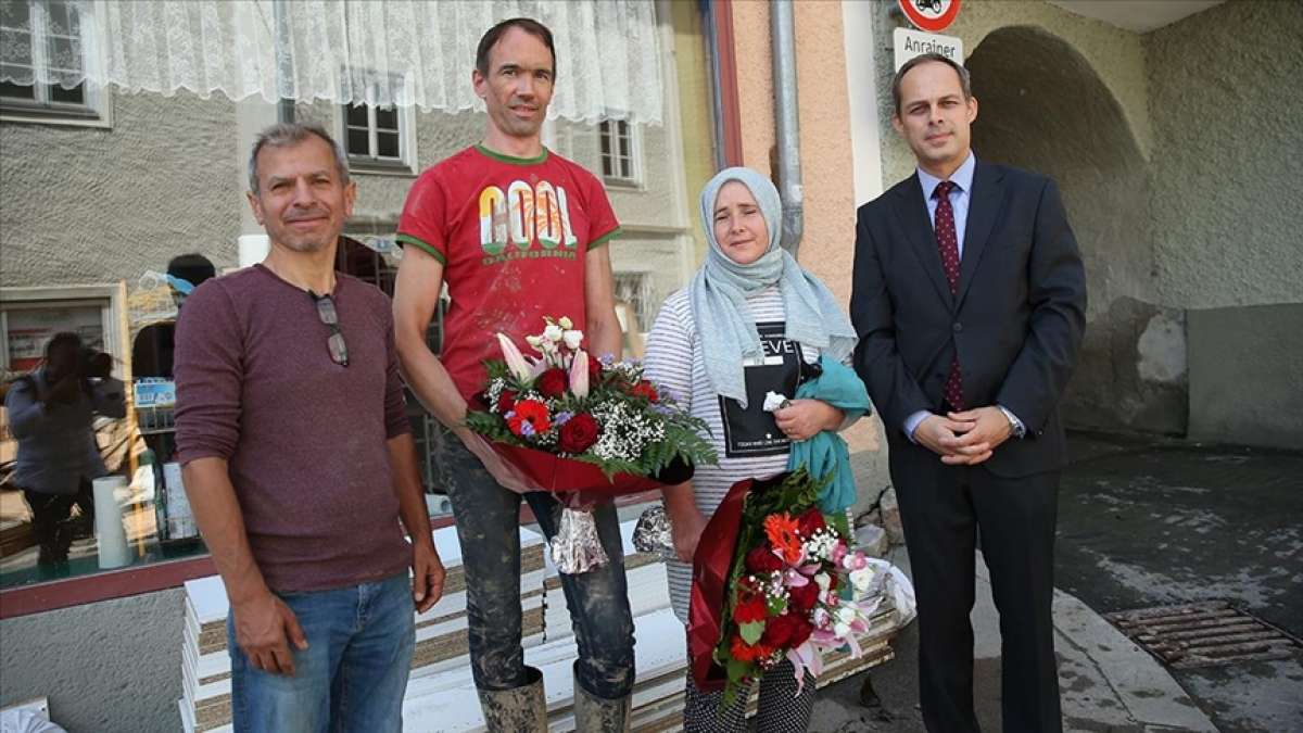Avusturya'da sel mağduru Türk çift yaşadıklarını AA'ya anlattı