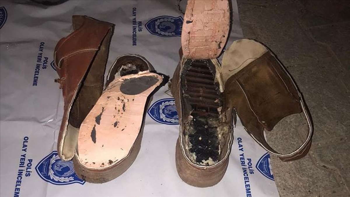Ayakkabısının tabanına patlayıcı gizleyen Suriyeli terörist yakalandı