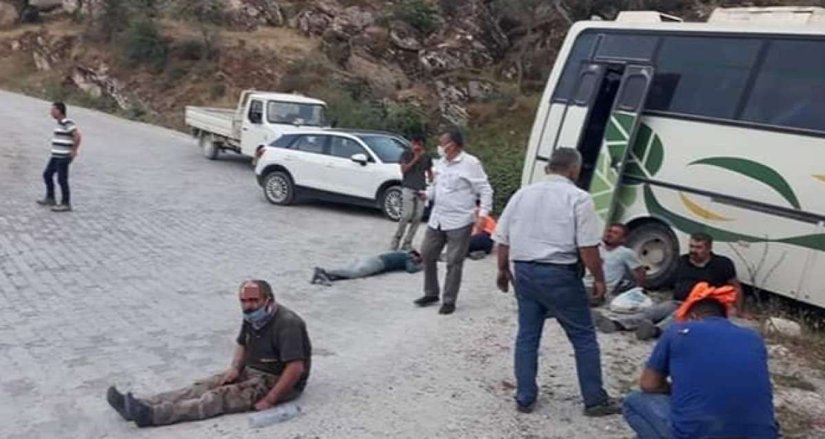 Aydın'da işçi servisi kaza yaptı: 14 yaralı