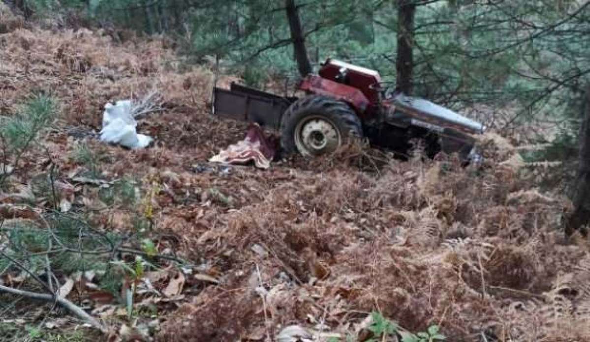 Aydın'da şarampole devrilen traktörün sürücüsü öldü