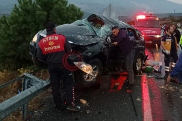Aydın'da trafik kazası: 1 ölü, 1 yaralı