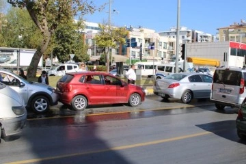Aydın’da zincirleme trafik kazası: 1 yaralı