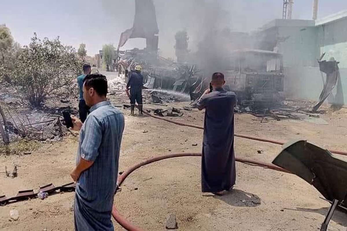 Ayn el-Esed Askeri Üssü'ne saldırı düzenleyen kamyondaki roketler patladı