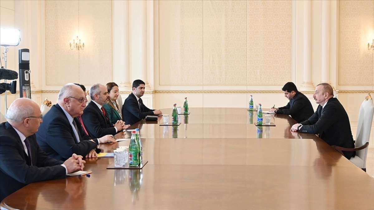 Azerbaycan Cumhurbaşkanı Aliyev TBMM Dışişleri Komisyonu heyetini kabul etti