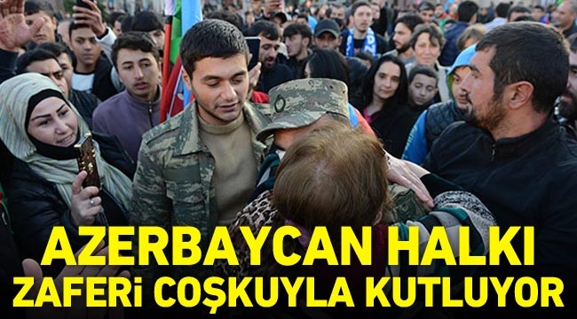 Azerbaycan halkı zaferi coşkuyla kutluyor
