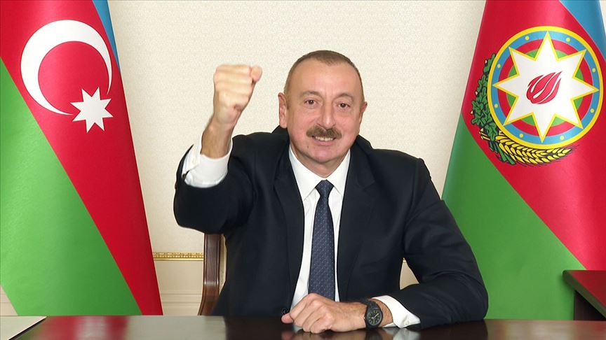 Azerbaycan’ın Dağlık Karabağ’daki zaferi Aliyev’in ’Ne oldu Paşinyan’ sözle