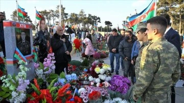 Azerbaycan'ın Karabağ zaferinin 1. yılında şehitler unutulmadı