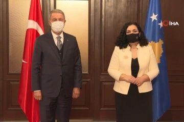Bakan Akar, Kosova Cumhurbaşkanı Osmani ve Başbakan Kurti ile görüştü