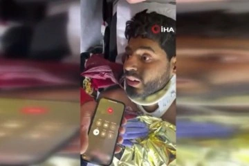 Bakan Koca, 261’inci saatte enkazdan çıkarılan Mustafa’nın telefon görüşmesi anını paylaştı