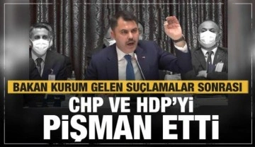 Bakan Kurum, gelen suçlamalar sonrası CHP ve HDP&rsquo;yi pişman etti