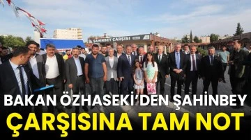 Bakan Özhaseki’den Şahinbey çarşısına tam not