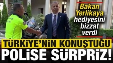Bakan Yerlikaya'dan Türkiye'nin konuştuğu polise sürpriz!