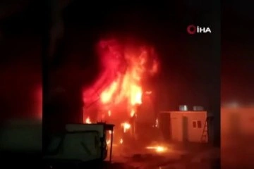 Başakşehir'de korkutan yangın