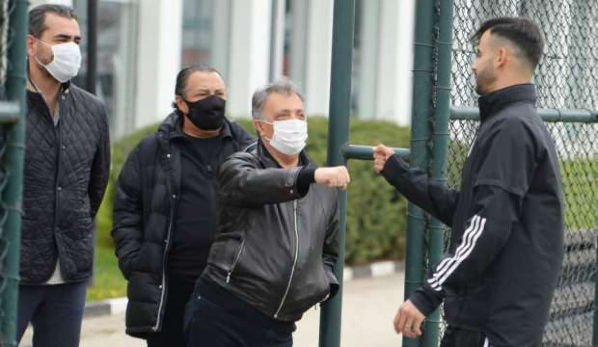 Başkan Çebi, Beşiktaş antrenmanını takip etti