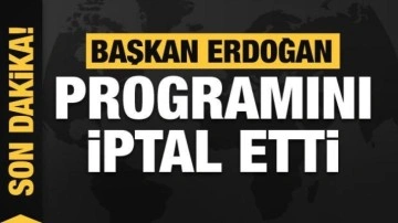 Başkan Erdoğan programını iptal etti! Bartın'a gidiyor